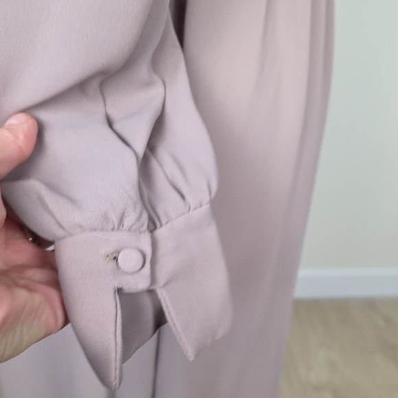 Vintage Joseph Ribkoff beige Lace Neck Dress – Made in Canada - Picture 4 of 9